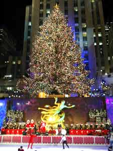 arbre de Noël au Rockefeller center 