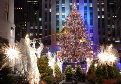 arbre de Noël au Rockefeller center 