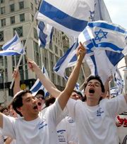 manifestation d'étudiants Juifs orthodoxes