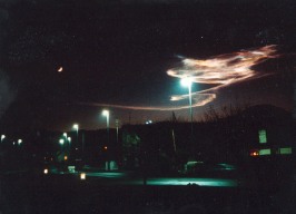 trainée lumineuse dans le ciel Clermontois