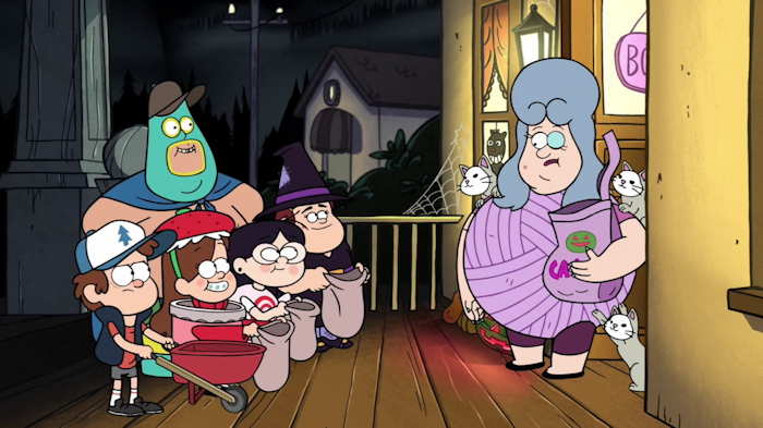 "Trick and treating"...  Capture d'écran: série ©"Gravity Falls" créée par Alex Hirsch