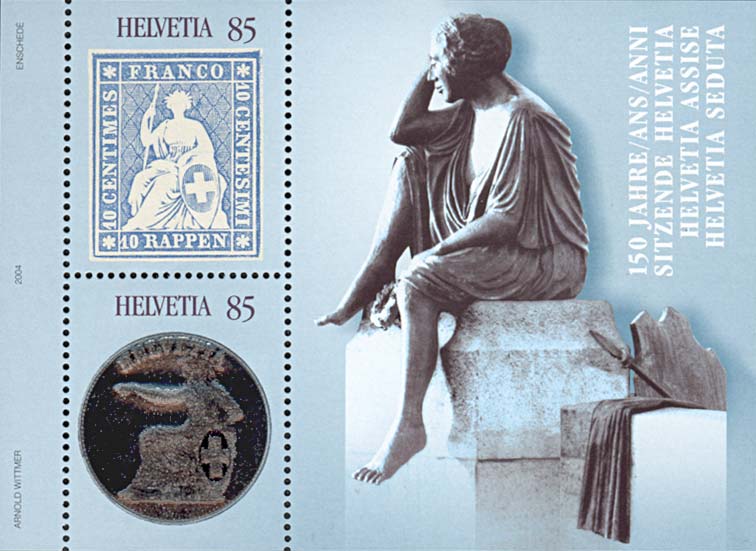 Timbre commémoratif Helvetia