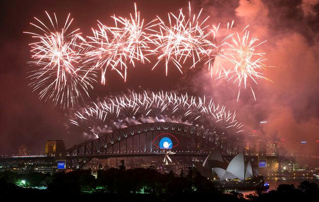 Feu d'artifice du Nouvel An 2013/2014 à Sydney