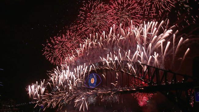 Feu d'artifice du Nouvel An 2013/2014 à Sydney