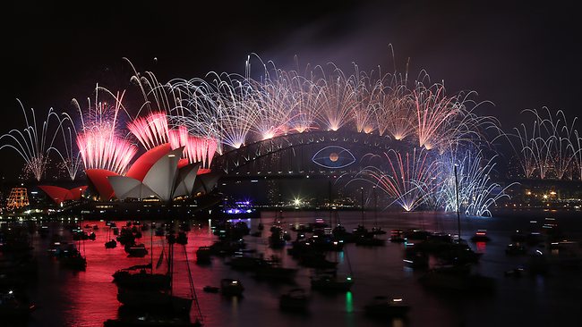 Feu d'artifice du Nouvel An 2013/2014 à Sydney