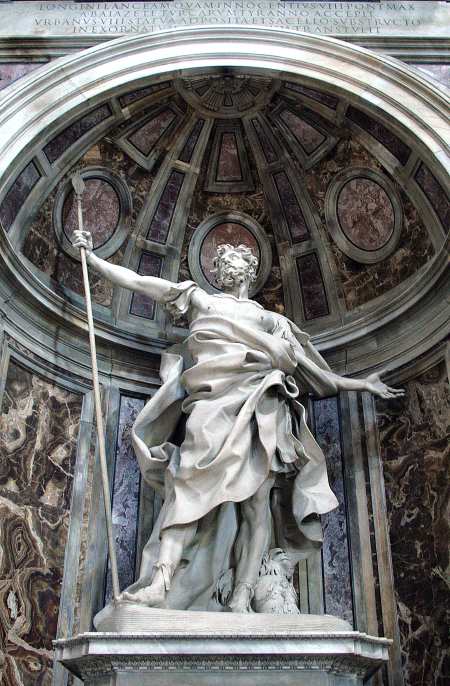 Statue de Longinus dans la Basilique St Pierre