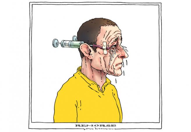 Dessin satirique à propos de la "confession" de Lance Armstrong