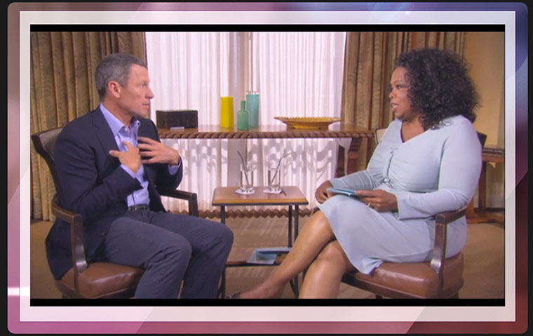 Oprah Winfrey au domicile de Lance Armstrong