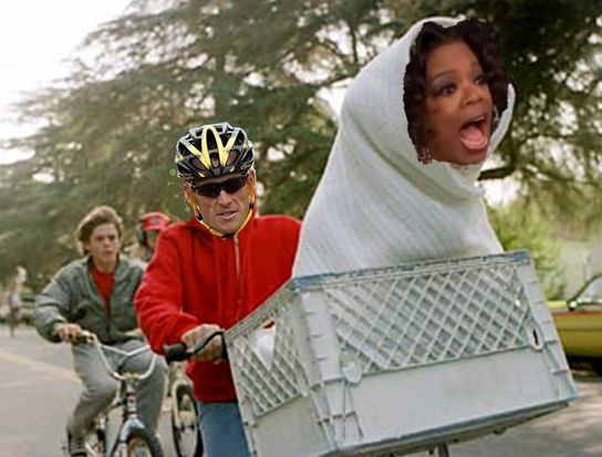 Photo-montage satirique Lance Armstrong/Oprah Winfrey