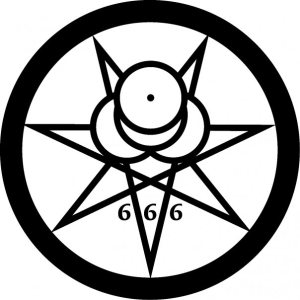 la marque de la Bête 666 version Aleister Crowley