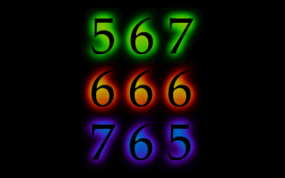 567, 666 et 765