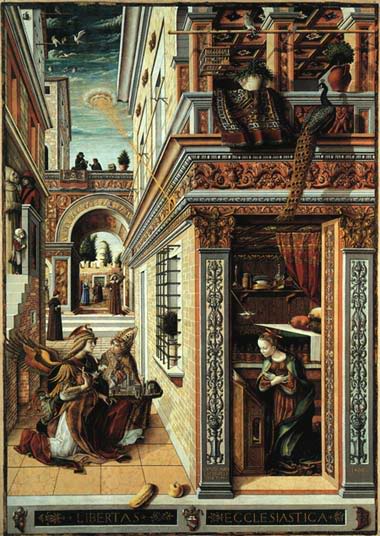 L'Annonciation par Carlo Crivelli (1435 – 1495 AD)