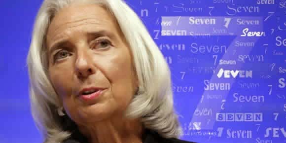 Photomontage: Christine Lagarde et le "sept" "magique"  