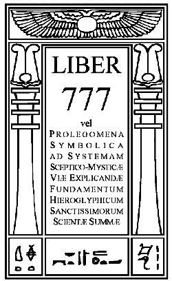 "LIBER 777" par Aleister Crowley