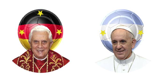 Benoît XVI et François Ier