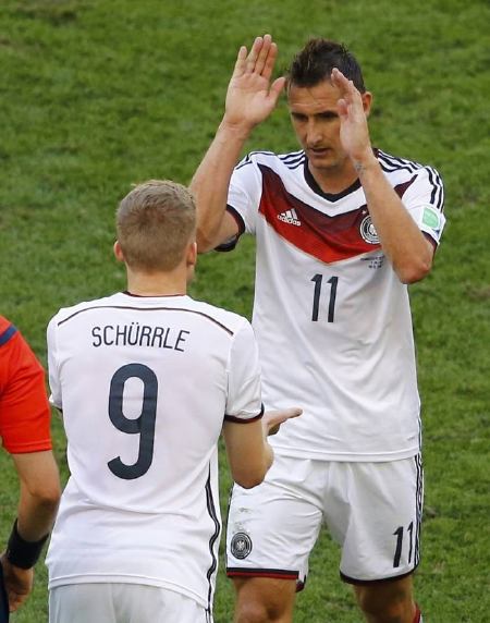 Echange André Schürrle / Miroslav Klose