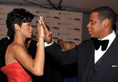 Rihanna en compagnie de son geai... Jay-Z