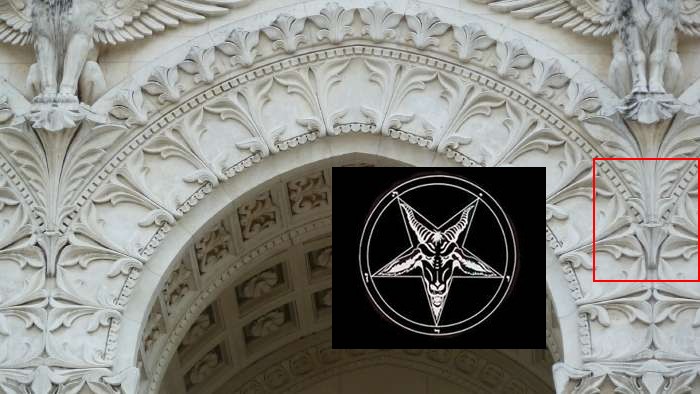 - Silhouette du Baphomet - Basilique de Fourvière - Lyon - 