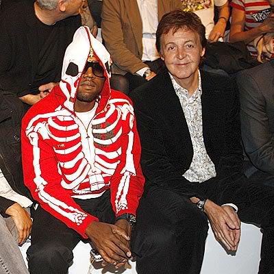 Kanye West en compagnie du Beatles Paul Mc Cartney