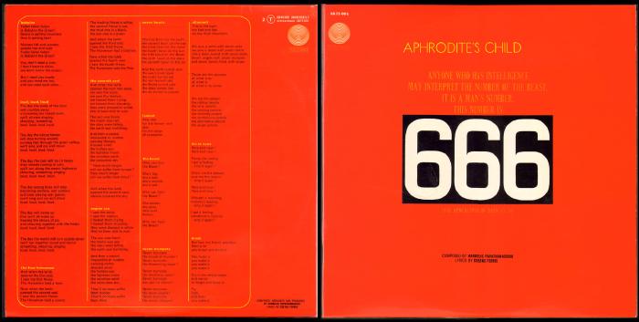 — Double Album 666 d'Aphrodite's Child —