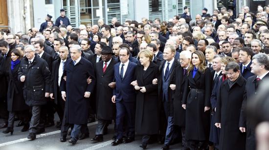 Marche du G44 "Je suis Charlie" à Paris le 11 Janvier 2015