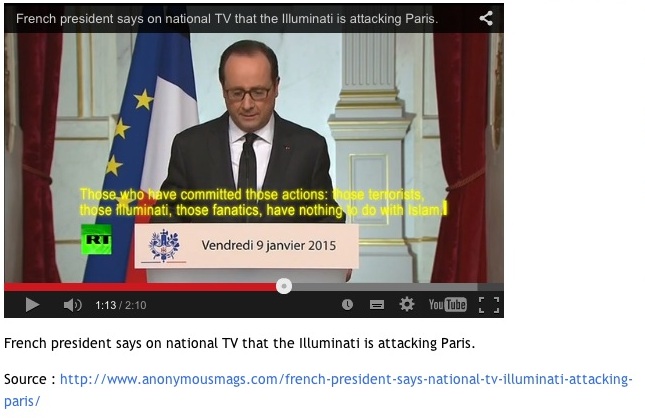 discours de F. Hollande le Vendredi 9 Janvier 2015