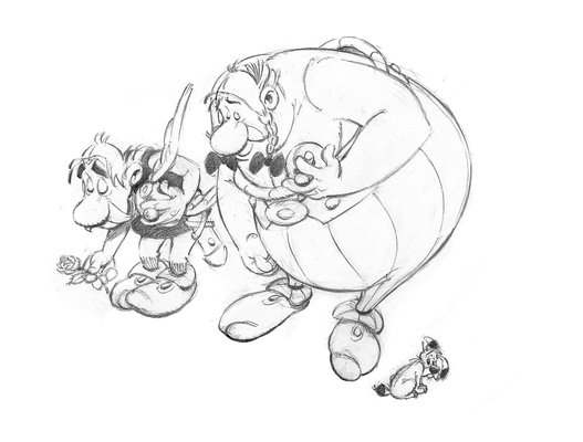 Astérix, Obélix et Idefix par Uderzo