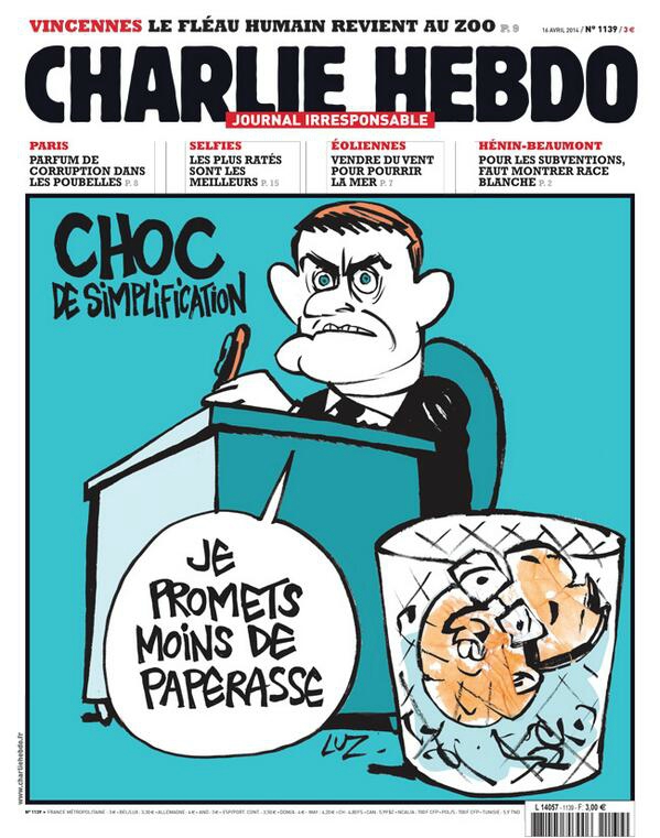 Choc de simplification - Charlie Hebdo N°1139 - 16 avril 2014