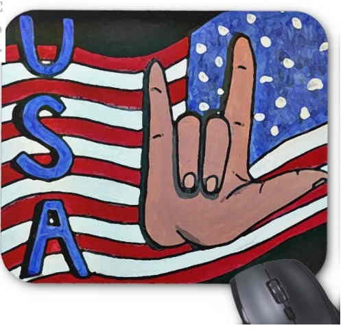 Tapis de souris patriotique