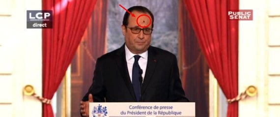F. Hollande et la mouche effrontée