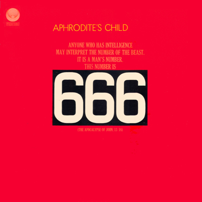 — Couverture de la pochette du Double Album 666 d'Aphrodite's Child —