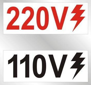 100/127 volts, 220/240 volts