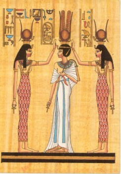 Isis et Hathor, couronnant la reine Nefertari