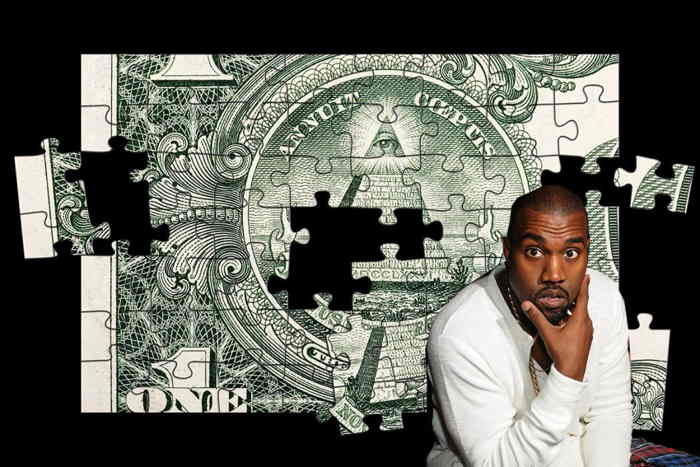 Kanye West et les symboles Illuminati du Dollar