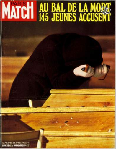 Couverture du magazine Paris Match n°1123  La catastrophe du Cinq/Sept (14 Novembre 1970)
