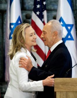 Hillary Clinton et Shimon Peres