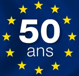 Drapeau UE 50e anniversaire