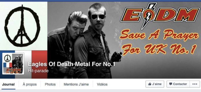 Mobilisation des eagles of death metal/Tuerie du Bataclan