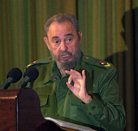 Fidel Castro flashant le 666 digital