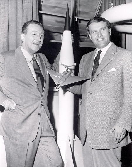 Walt Disney et Wernher von Braun