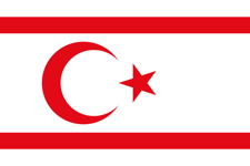 Drapeau de la République turque de Chypre du nord  