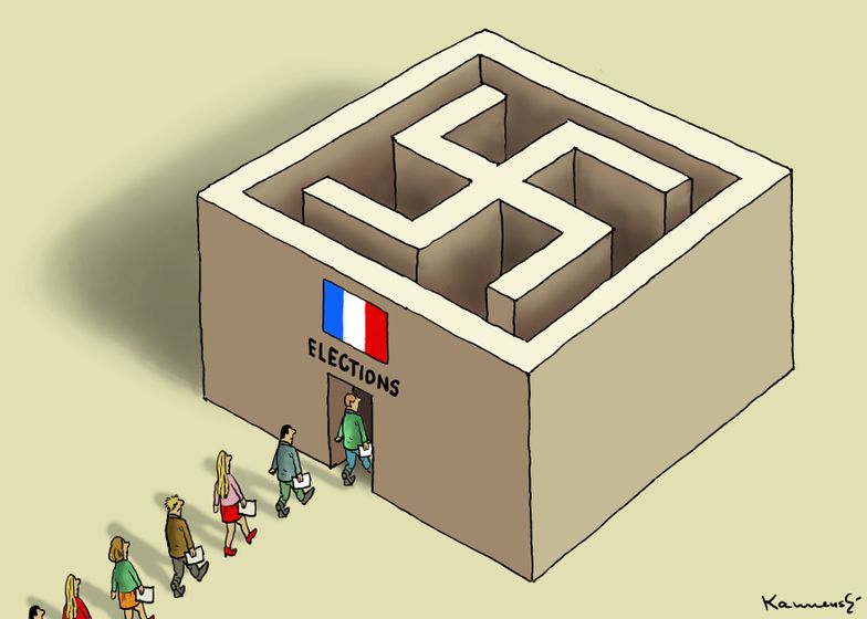Caricature des élections présidentielles Françaises 2017