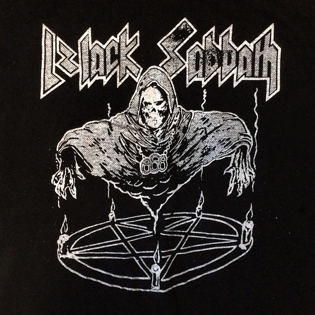 Pochette de disque vinyle du groupe "Black Sabbath"