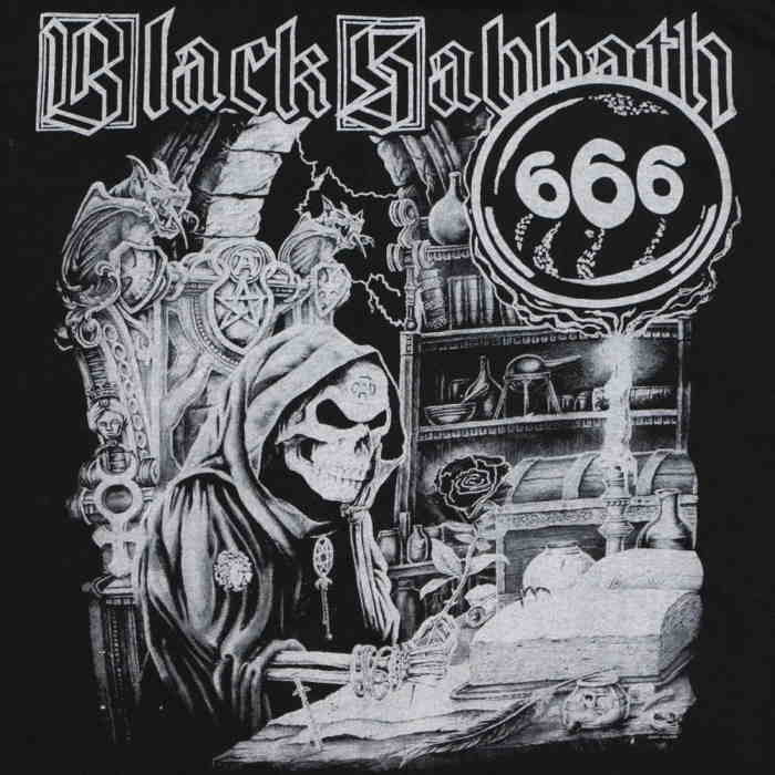 Pochette de disque vinyle du groupe "Black Sabbath"