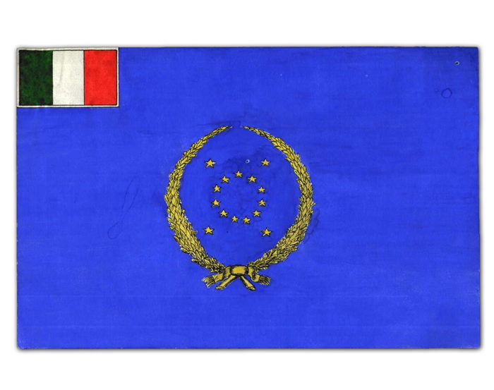 Propositions de drapeaux soumises au secrétaire général et au directeur de l'Information du Conseil de l'Europe par Arsène Heitz