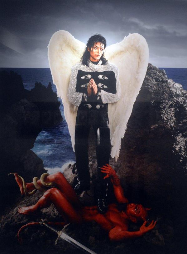 Affiche à propos d'une exposition de David LaChapelle se tenant à Mons — Bruxelles