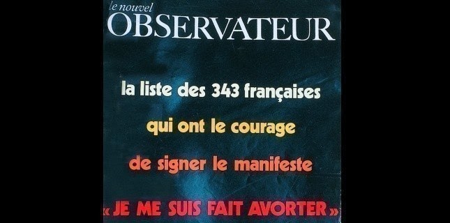 Liste des 343 Françaises  qui avaient signé le manifeste "Je me suis fait avorter"