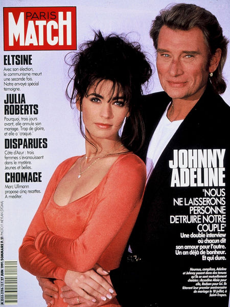 "Johnny/Adeline": Couverture de Paris Match