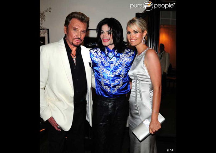 Johnny Hallyday, Sa femme Laetitia et Michael Jackson