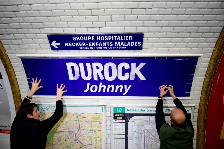 Station de métro "Durock" rebaptisée en Johnny Durock"
